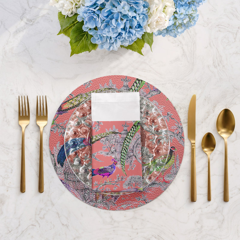Pheasant Fall Sauvage Cotton Sateen Dinner Napkins, Loire