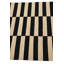 Tapis noir et blanc Orta