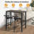 Outdoor Bar Table Patio Bar Height Table Bar Counter Pub Dining Table With Waterproof Top For Balcony  Garde  Yard Poolside-175535371