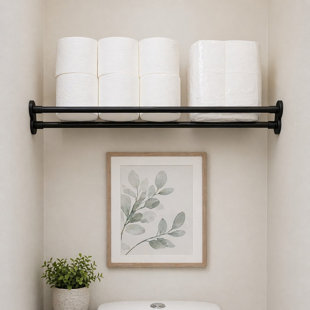 Tension Curtain Rod 32-94 Inches Extra Long Black Heavy Duty Tension Rods Adjustable Curtain Rod No Drilling Spring Loaded Tension Rod