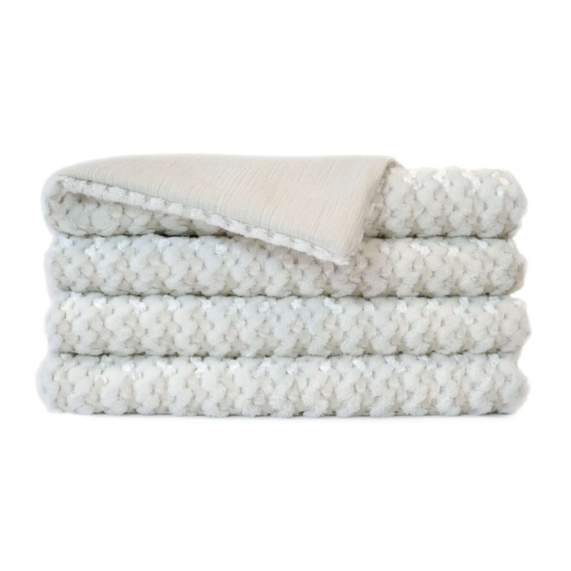 Gene Throw Blanket, Ivory