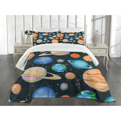 Ambesonne Galaxy Bedspread Galaxy Space
