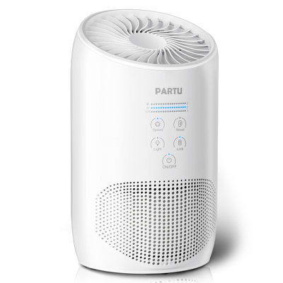 TUSY Tabletop Air Purifier with True HEPA Filter for 107 Cubic Feet