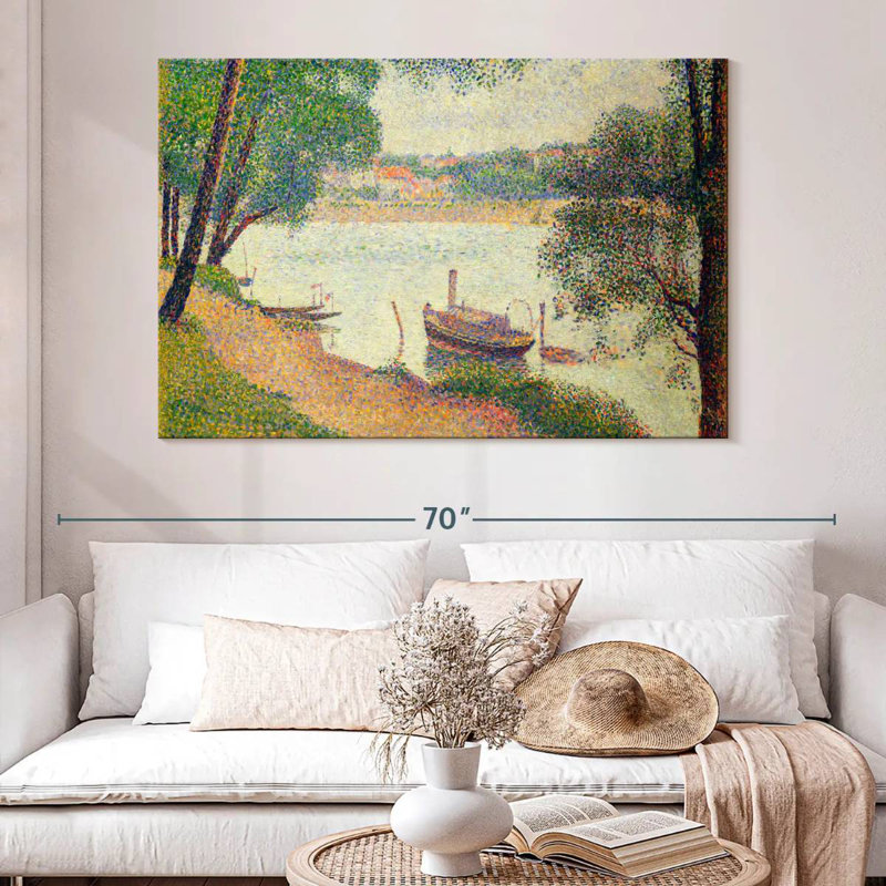 Meat Gray Weather Grande Jatte 1886-1888, H 34 po x l 51 po