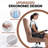 Ergonomic Tufted Faux Leather Executive Office Chair with High Back-1609120709-1609120715
