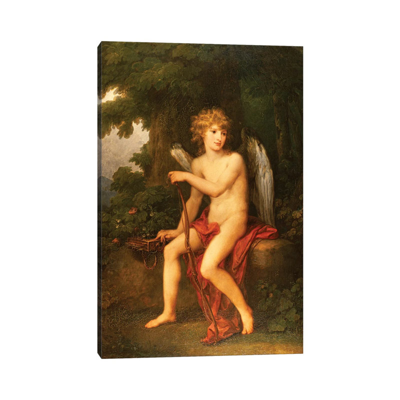 Portrait Of Prince Henryk Lubomirski As Cupid, 1786 by Angelica Kauffmann - Wrapped Canvas Painting