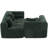 Boneless 101.2" Sectional Sofa Full-Compressed Sofa Modular Sofa