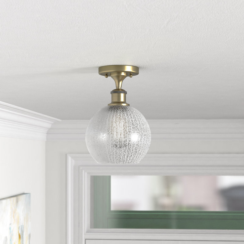 Plafonnier semi-encastré 1 lumière 8 po Baptista