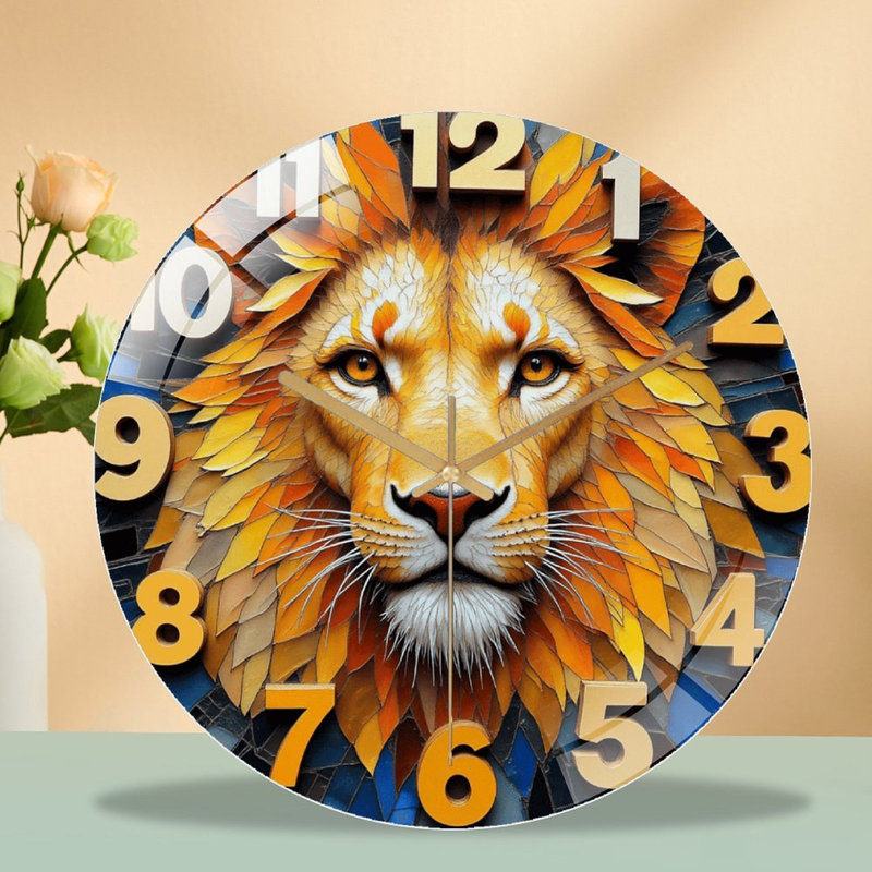 Horloge murale Lion