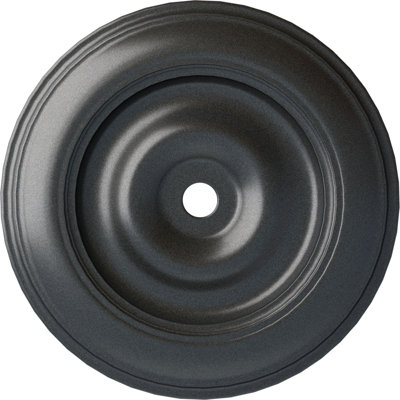 Endurathane Classic Ceiling Medallion, 44 1/2"OD x 4"ID x 4 "P (Fits Canopies up to 8 1/4"), Hand-Painted Pewter Finish