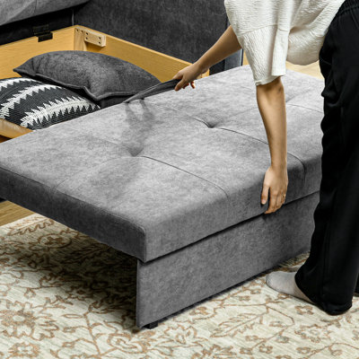 Mikiyas 2 Seater Polyester Sofa Bed