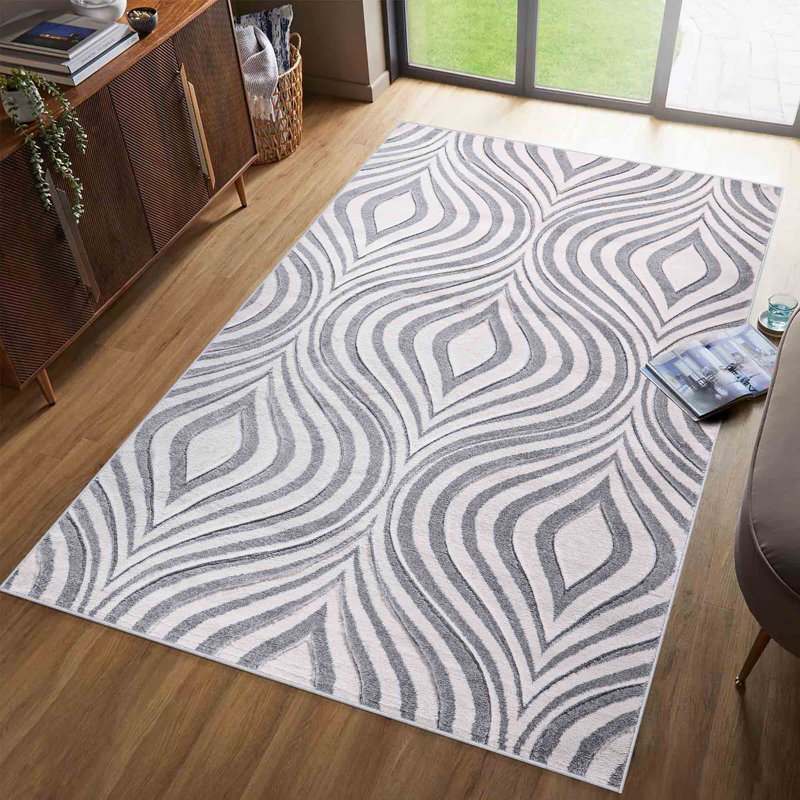 Almando Geometric Area Rug, Rectangle 120 x 170cm