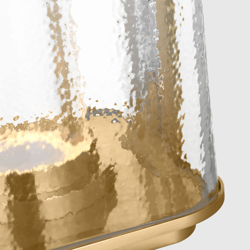 Flacara 24 Rechargeable Lantern, Gold, 15.4" H x 7" W x 7" D