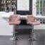 Tabouret de bar en velours à hauteur réglable et pivotant, ensemble de 2-1724124485