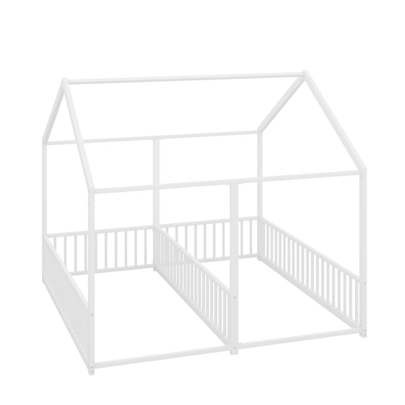 Lits plateforme simple, Blanc