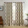 Blanford Medallion Print Room Darkening Thermal Grommet Top Single Curtain Panel