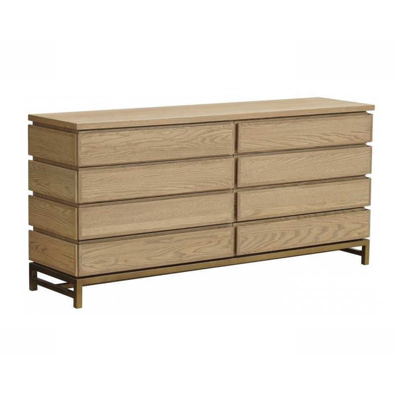 Buffet en bois massif avec meuble télé en bois de pin naturel