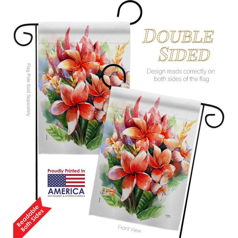 Double Sided 18.5'' H x 13'' W Polyester Flag Set