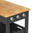 Solid Wood Top Kitchen Island Cart with Wheels, Drawers, Storage Cabinet, Towel Rack & Hooks-2004724746