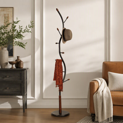 Metal  And  Standing Coat Rack