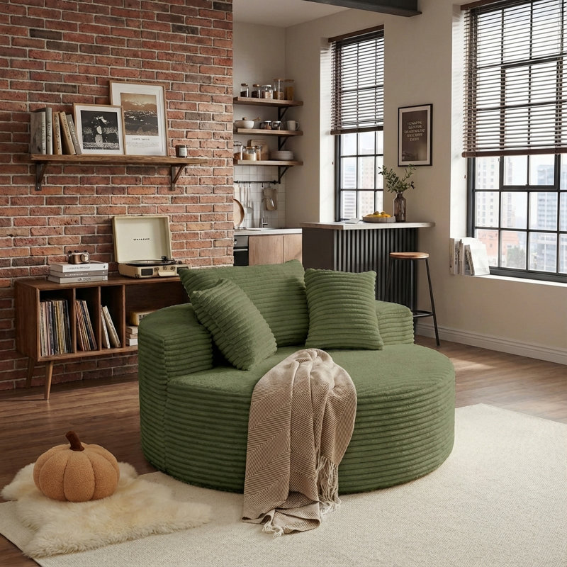 Très grand fauteuil 55 po Cloud, Vert