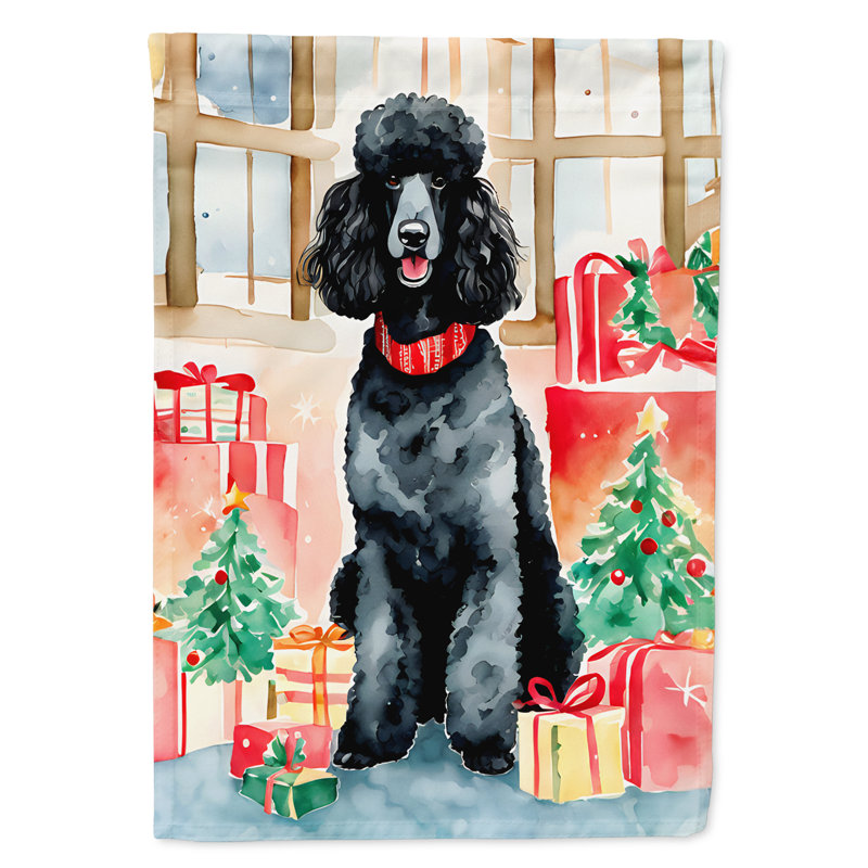 Double Sided Polyester Christmas, 15.5" H x 11.25" W