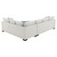 Canapé-lit modulaire Ashlee, chenille gris, 6 coussins, 111 po