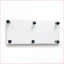 Cabinets, vitrine en verre trempé blanc cassé avec lumières DEL Bluetooth et amp; Roulettes pivotantes | H 65 po x L 30,91 po x l 13,58 po | Panneau de particules, verre trempé | Salon-1511376588