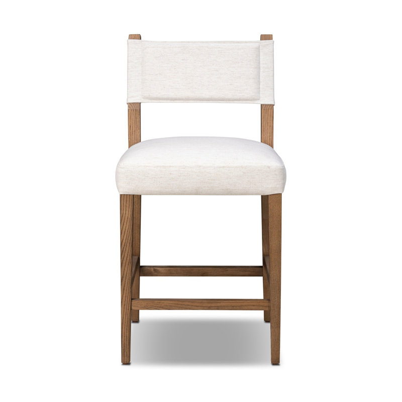 Ferris Stool, Counter Stool (25.98" Seat Height), Crypton Nomad Snow Polyester Blend, Amber Ash