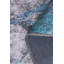 Tapis décoratif rayé bleu gris-1916770789