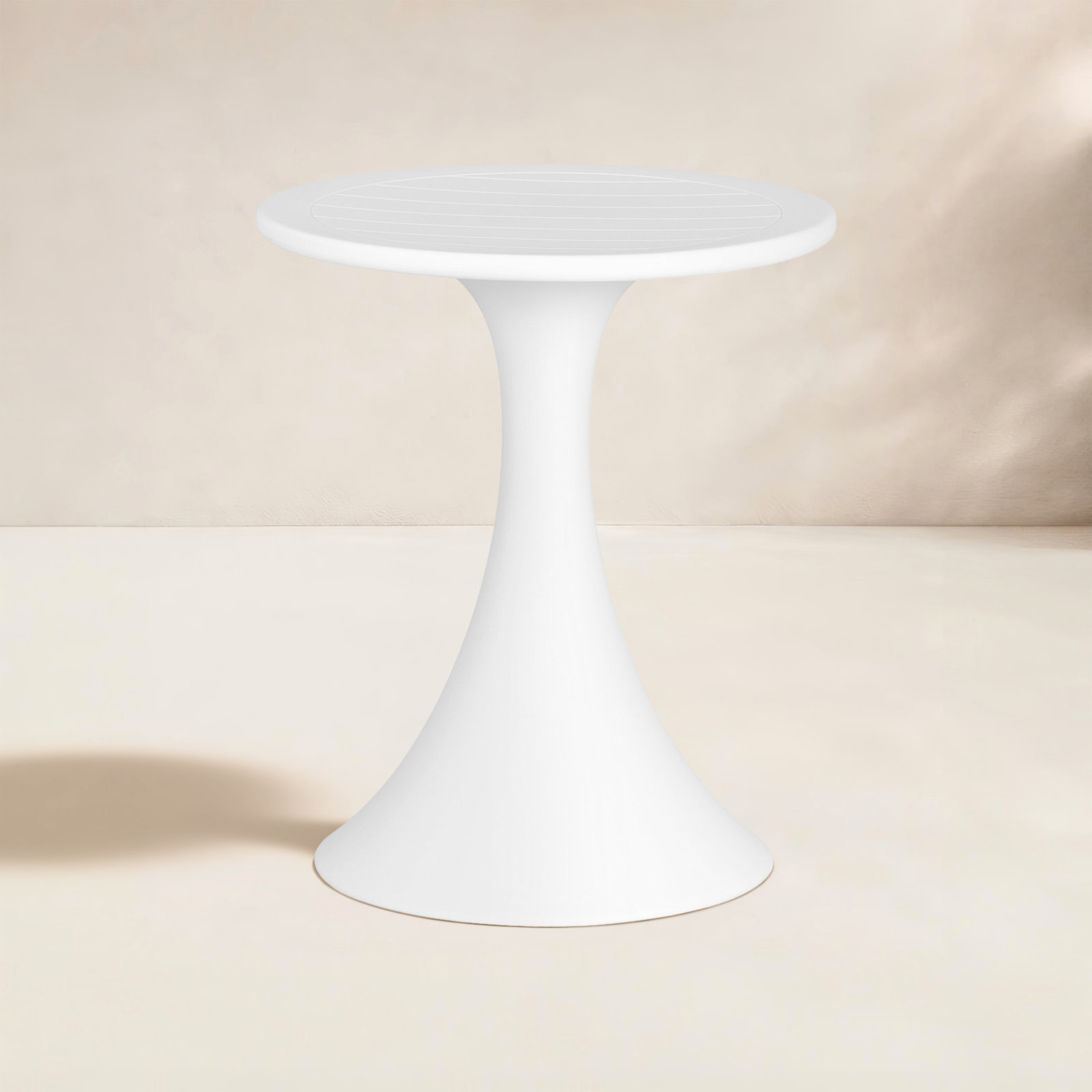 Dalya 24'' Outdoor Bistro Table, White
