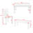 6-Piece Modern Dining Set with Rectangular Table, 4 Upholstered Chairs and Bench-295926070