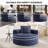 Multi-Functional Cloud Sofa Bed with Memory Foam and Cup Holder