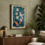 Garden in Teal Botanical - Wrapped Canvas-996138276-996138283