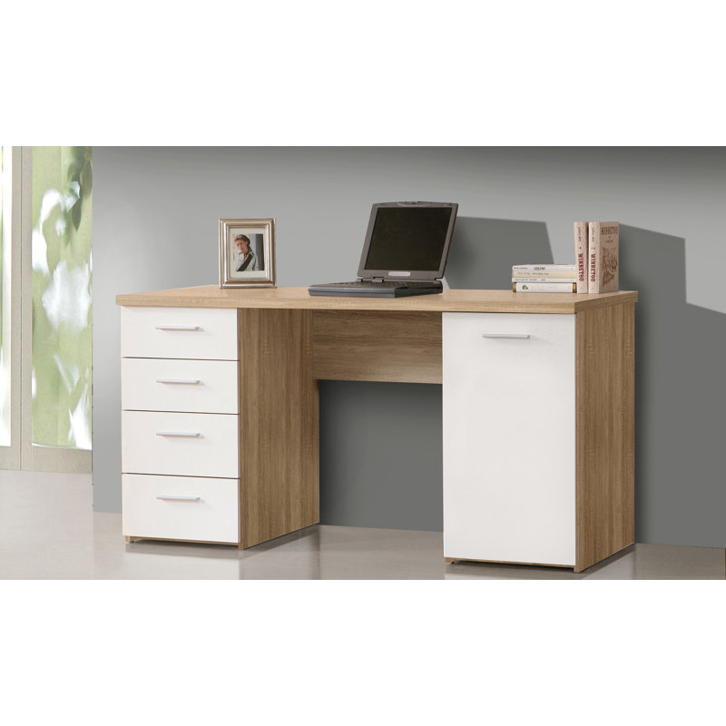 Canonero Computer Desk, Beige/White