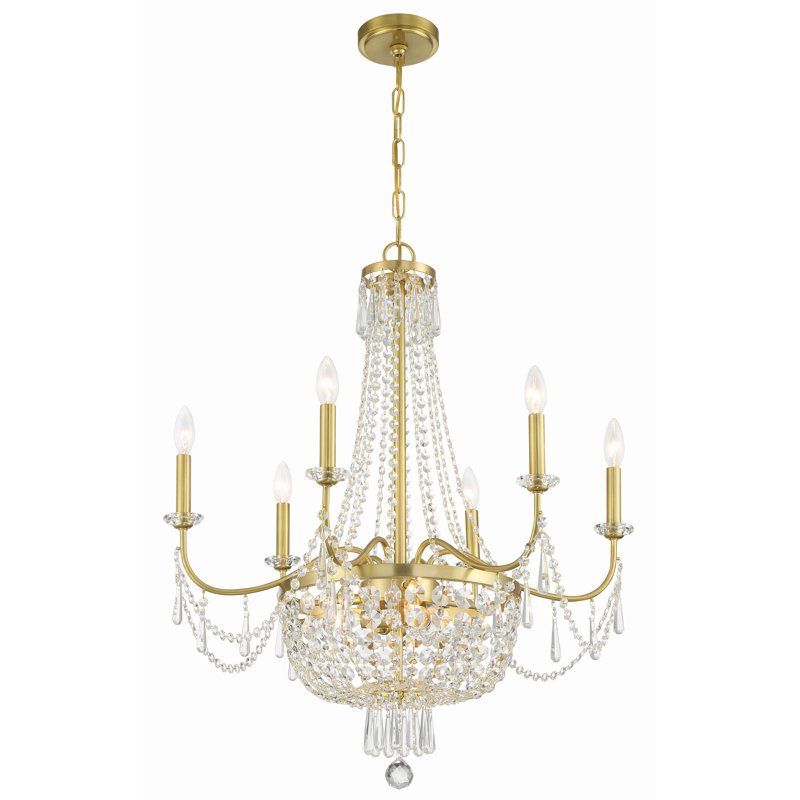 Laveah 9 - Light Steel Dimmable Empire Chandelier