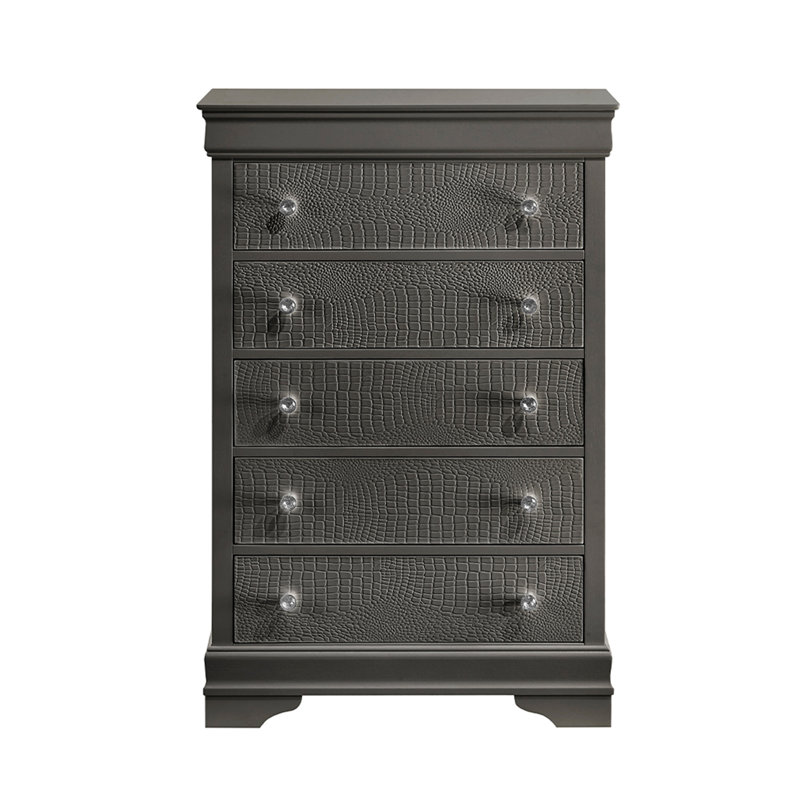 Mylhana 5 - Drawer Chest, Gray