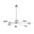 8 Heads Modern Linear Dimmable LED Chandelier 
