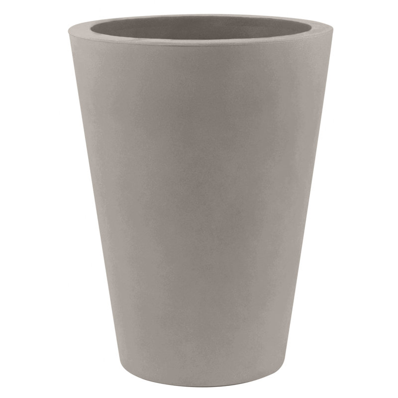 Pot à fleurs en résine Maceta, Écru, H 16,75 po x l 19,75 po x P 19,75 po