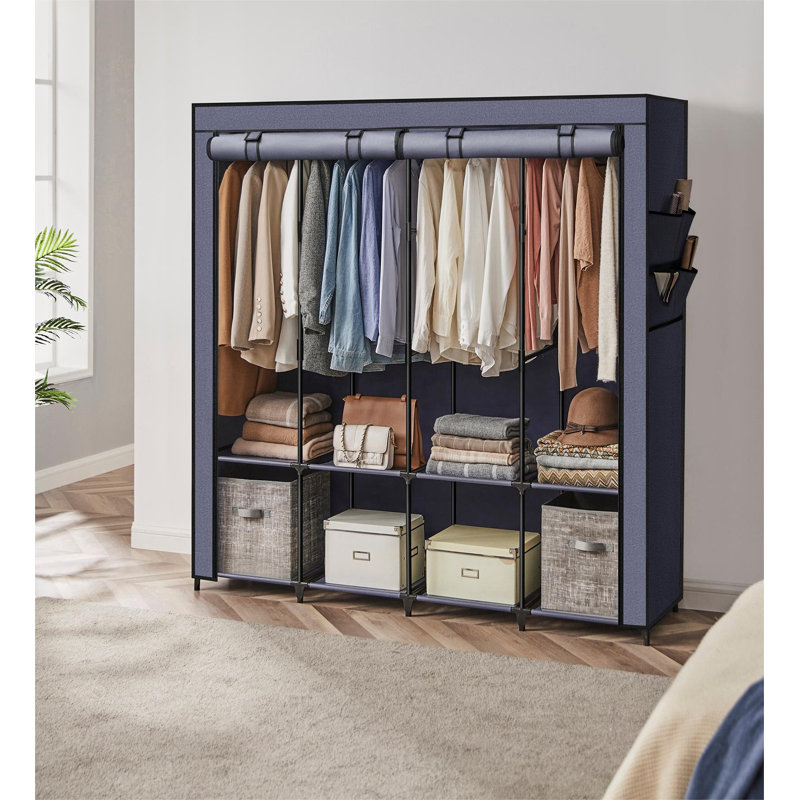Ohearn Adjustable Portable Wardrobe, Grey