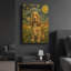 «English Cocker Spaniel Starry Night» par Rich Monet, art mural en métal doré, 16 po x 24 po-1547860183