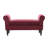 Carreras 45" Rolled Arm Upholstered Backless Bench with Turned Legs-70948138