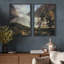 «Alpine Splendor And Verdant Mountainous Landscape», 2 pièces sur toile-98374063-98374062