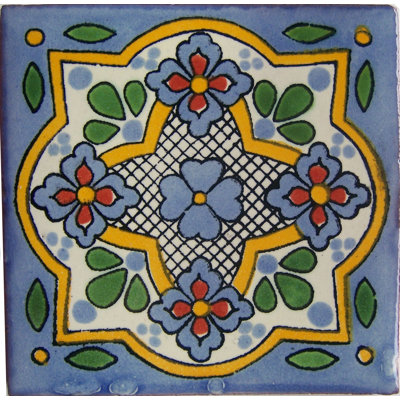Carreau mexicain TalaMex Sky Talavera 6 pièces x 6 po 6 pièces