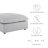 Modway Down-Filled Overstuffed Upholstered Sectional Sofa Ottoman-760041525