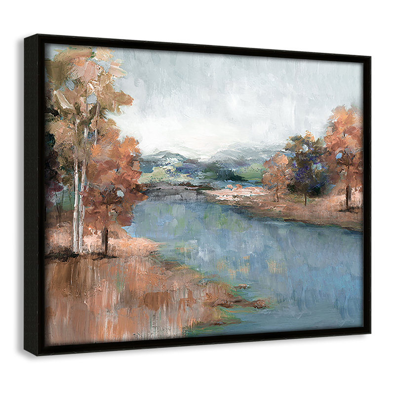 Imprimé Sandoz Blush Meadow par Nan, H 9,5 po x l 11,5 po, Espresso