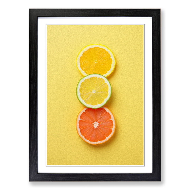 Single Picture Frame Print on Wood, 34cm H x 25cm W, Black Framed