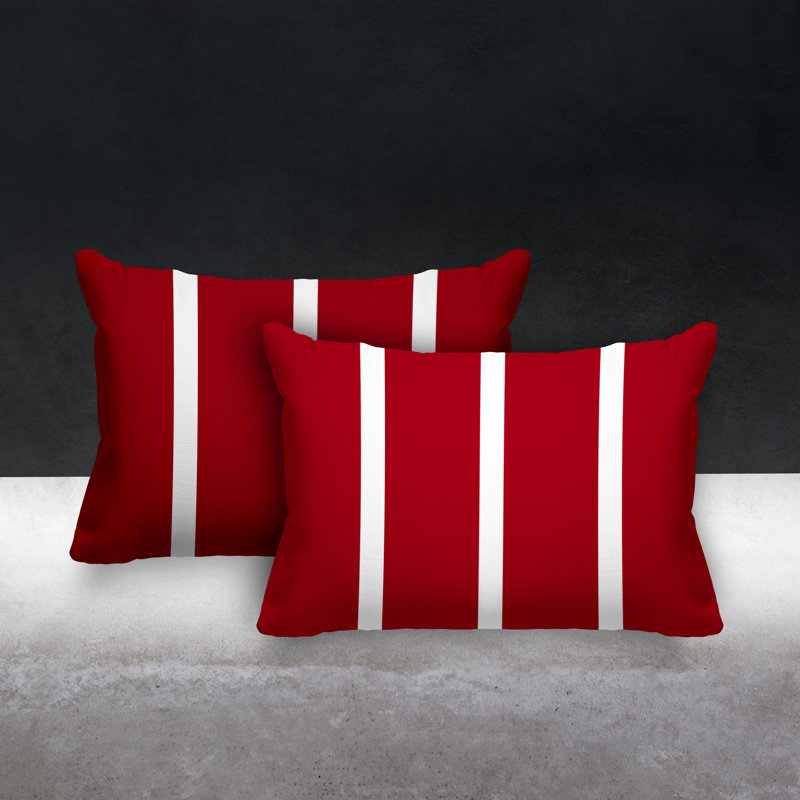 Coussin intérieur / extérieur Tripo, Rouge