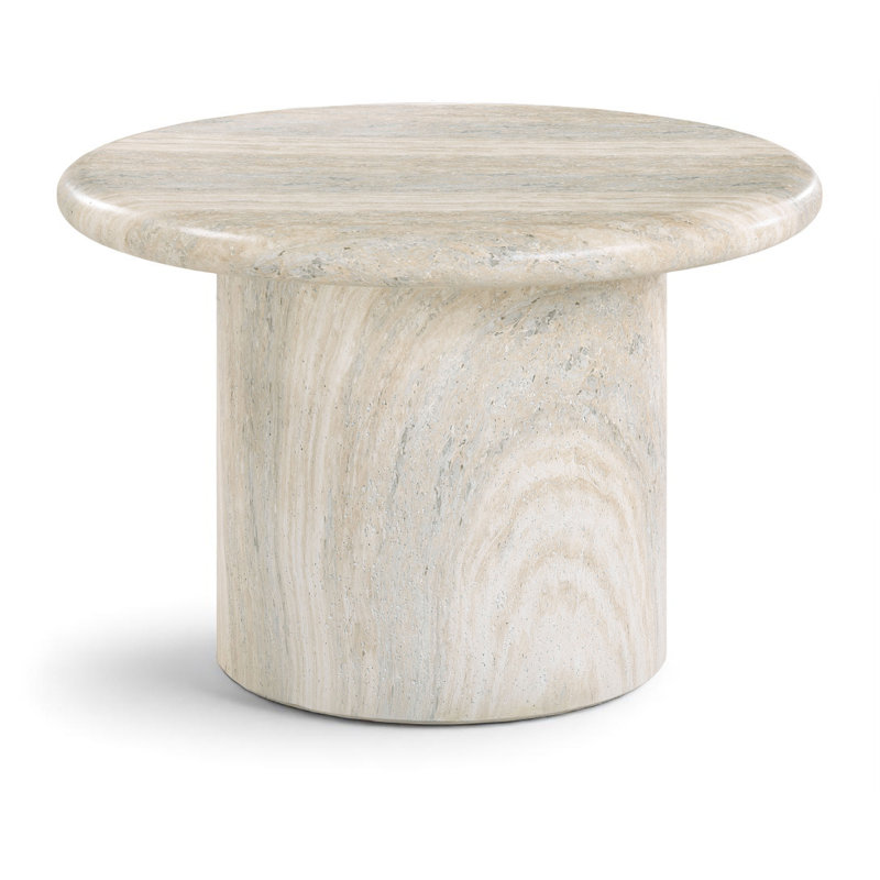 Table basse Emara, Travertin, H 16 po x L 23,5 po x l 23,5 po
