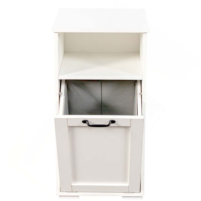 Armoire à linge avec sac doublure amovible pour faciliter le tri et l'organisation dans les espaces restreints avec rangement ouvert